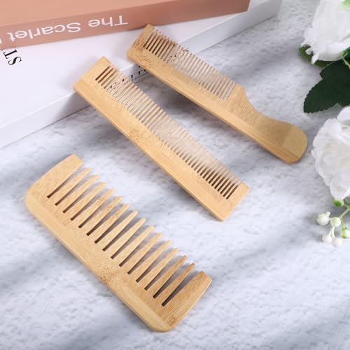 Set de 3 peines de madera para cabello miniatura 3