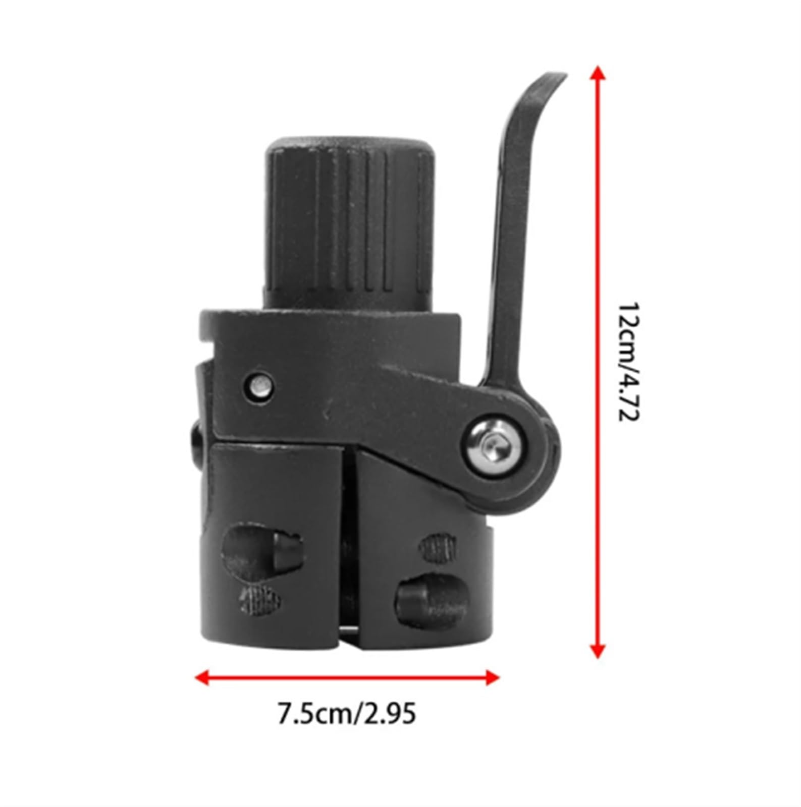 FGRNIod Folding Rod Lock Screw Compatible with Xiaomi M365 Pro 1S Electric Scooter Parts Aluminum Alloy Folding Pole Base Replacement Accessories(Black)