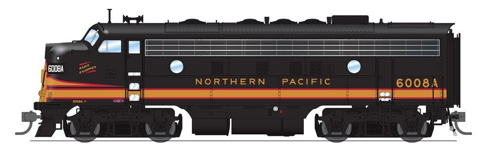 Broadway Limited 6688 EMD F7A, NP 6008D, Pine Tree Scheme, Paragon4 Sound/DC/DCC, HO