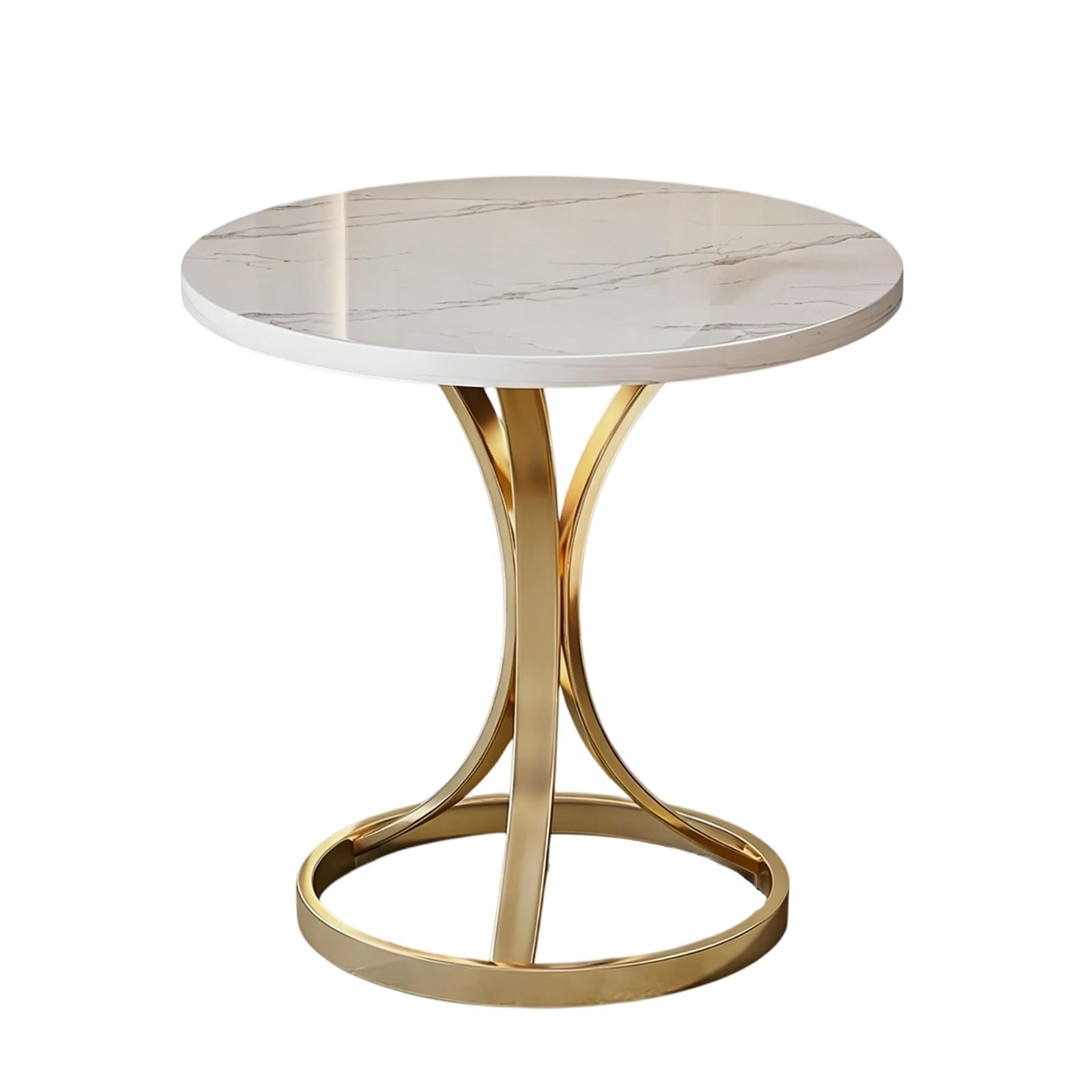 GWZHQIF Round Side Table, Modern Accent End Table For Living Room Sofa, Bedroom Nightstand, Small Decorative Coffee Side Table for Balcony Home Decor(Size:50x55cm)