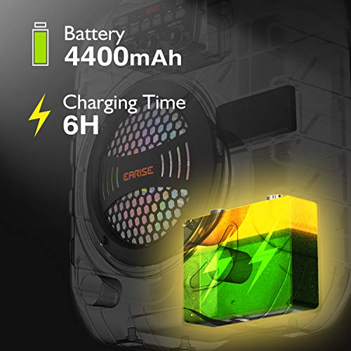 image for EARISE T26 Pro Karaoke Machine with 2 Wireless Microphones, Portable P