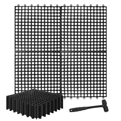 Interlocking PVC Drainage Tiles 12 Pack