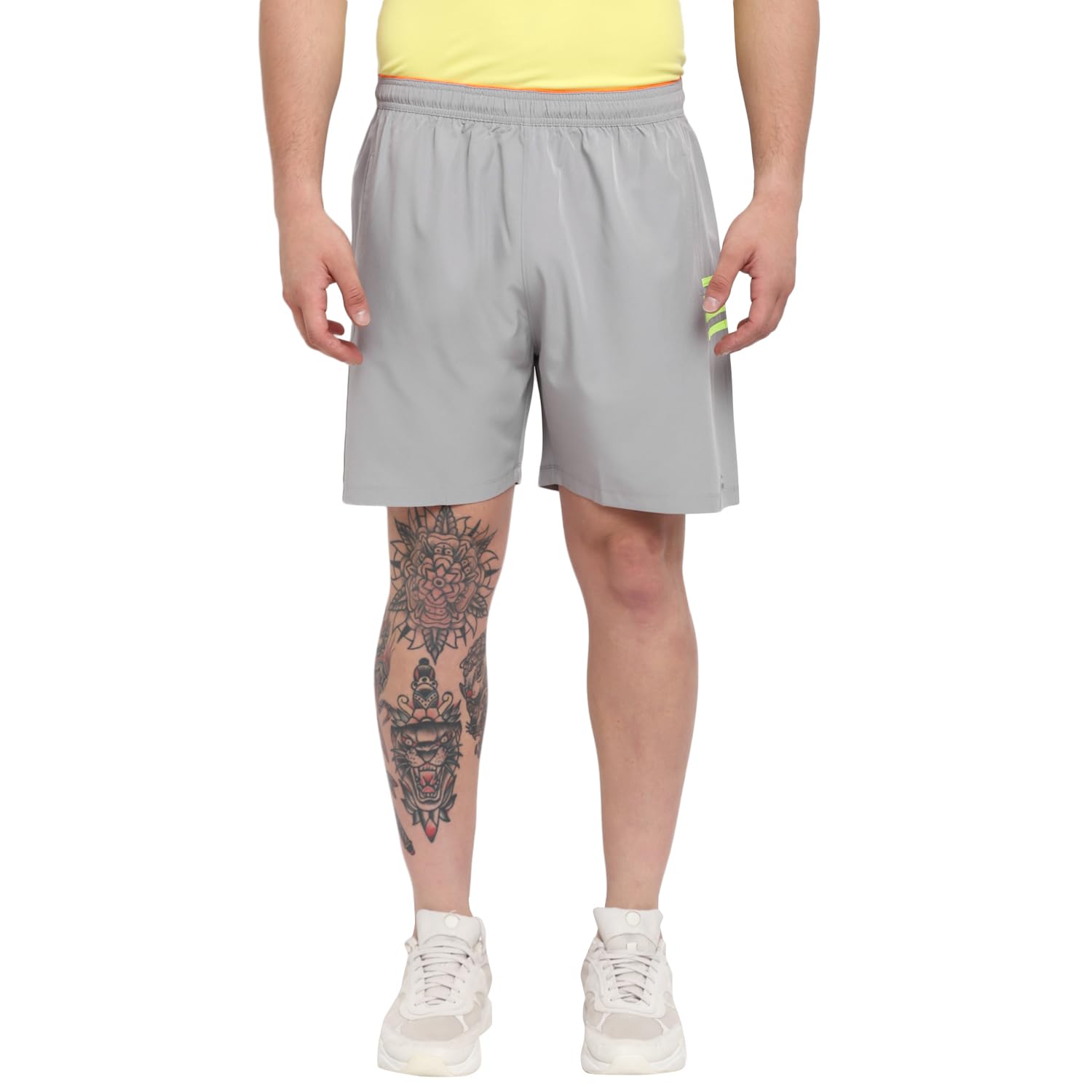 yuuki Men NSL CNS Stripe Shorts Shorts, MID Grey, S-picture-22