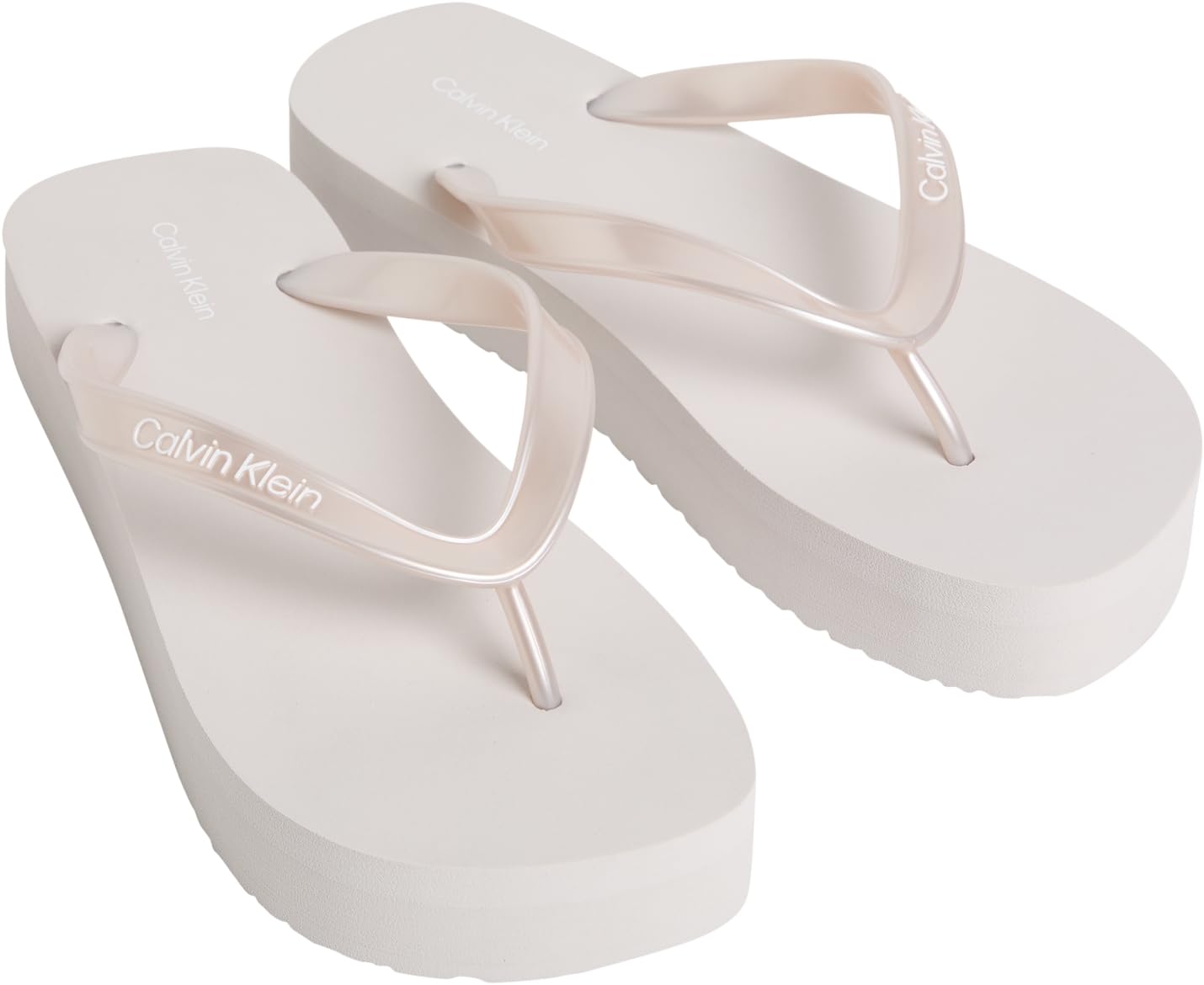 Calvin Klein Flatform Flip Flop Met TPU Hw0hw03120, Chanclas Mujer