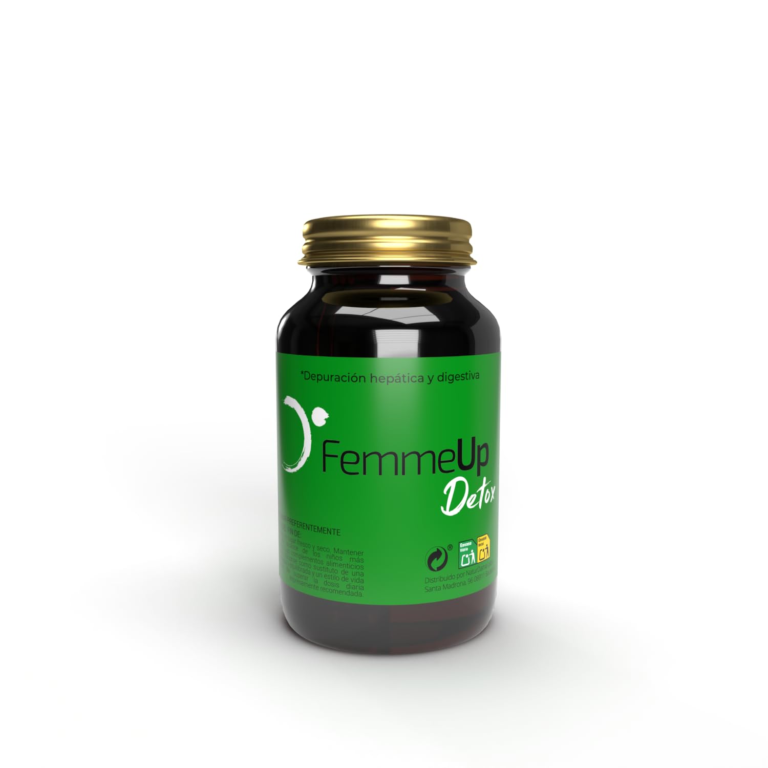 Detox – Depurativo Natural Hígado y Digestivo/Alcachofa, Cardo Mariano, Diente de León y Boldo/Detox Hepático Vegano/Sin Gluten ni Lactosa / 60 Cápsulas/Sin Quema Grasas