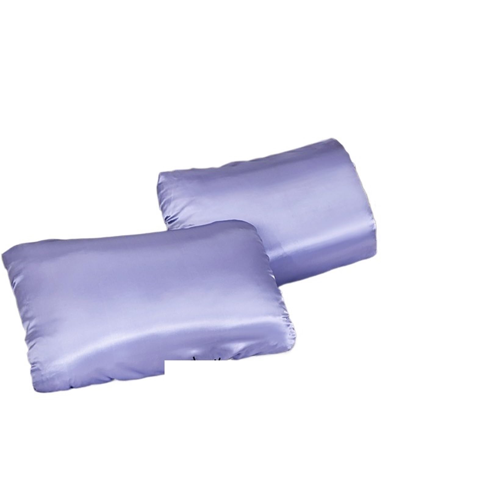 LYXYGMV Silk Pillow Cover Solid Comfortable Smooth Satin Pillowcase for Bedrooms(Purple,50x75cm (19x29in) 2pc)