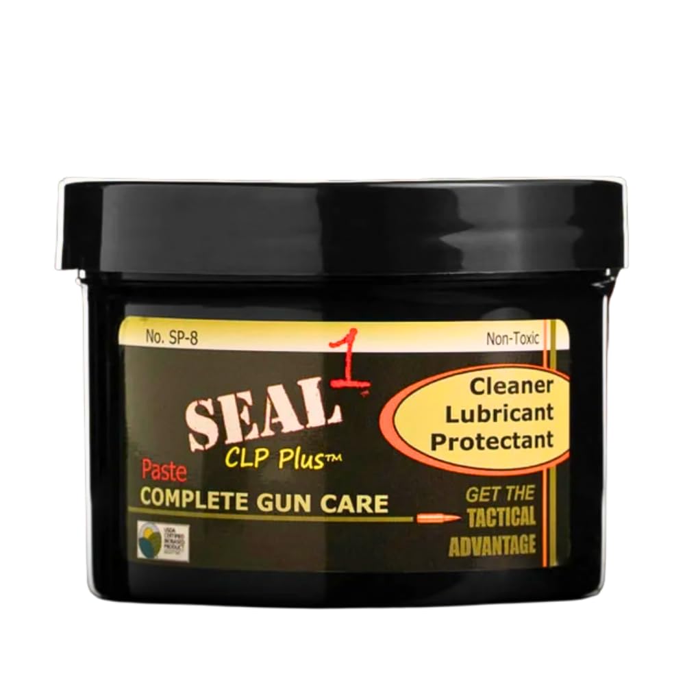 Seal 1 CLP Plus Paste 8 oz Jar I Cleaner Lubricant Protectant I Dissolves Carbon & Fouling I Protective Barrier I Long Lasting Firearm Maintenance