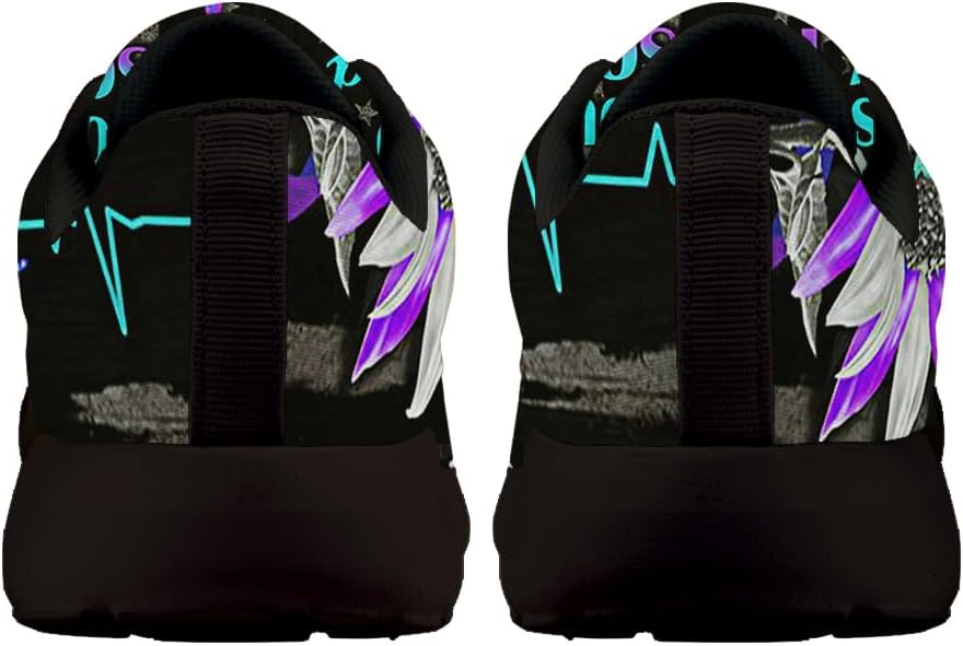 No Stry Should End Too Soon Suicide Awareness Shoes for Women Men Trail Running Casual Fashion Sneakers Slip-on Tennis Shoes