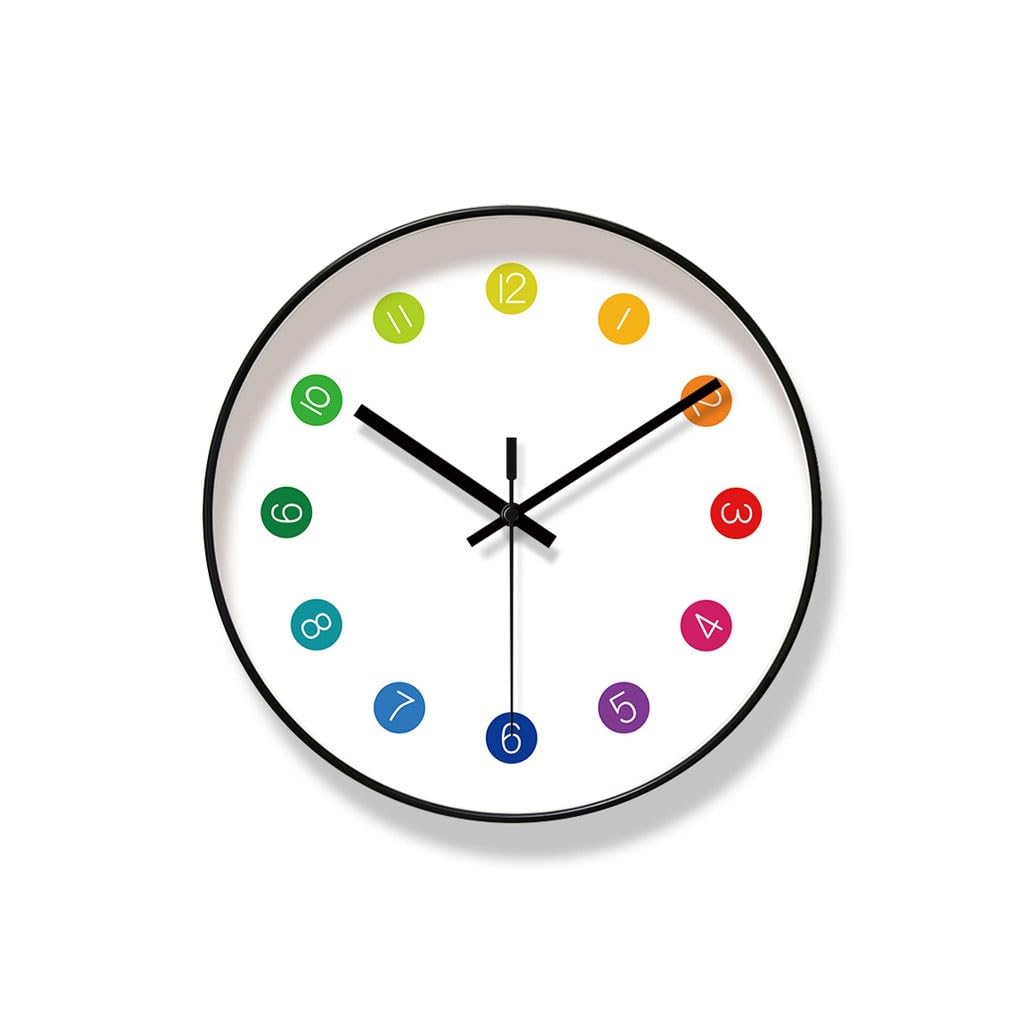 Orologio da parete Home Sweep Second Orologio al quarzo Orologio da parete for camera da letto Orologio da soggiorno Orologio semplice Orologio da parete creativo Reloj De Pared(A)