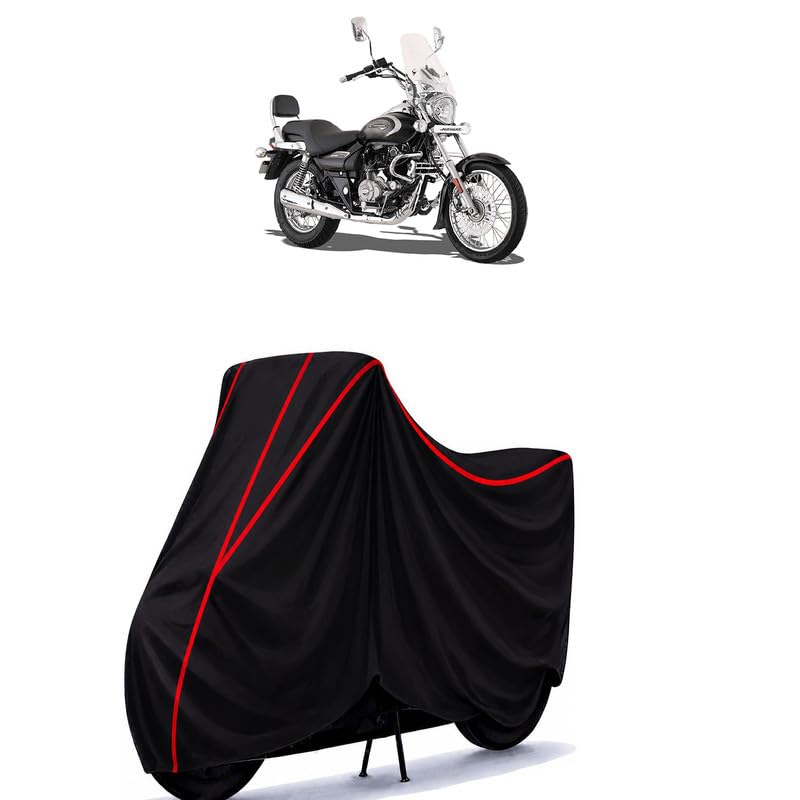 Image of Bajaj Avenger Cruise 220 Water Resistant Bike Cover for All Motorcycles & Rain | Heavy Duty Taffeta Fabric | UV Protection, Dustproof, Scratchproof | All Weather Two Wheeler Cover with Elastic Bottom