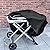 TOHONFOO Grill Cover for Weber 9010001 Traveler Grill Full Cover Length Heavy Duty Waterproof 600D Oxford Fabric Cover