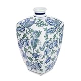 Les détails peints à la main rendent chaque vase unique et accrocheur. Idéal pour les amateurs d'artisanat et de décoration individuelle.
