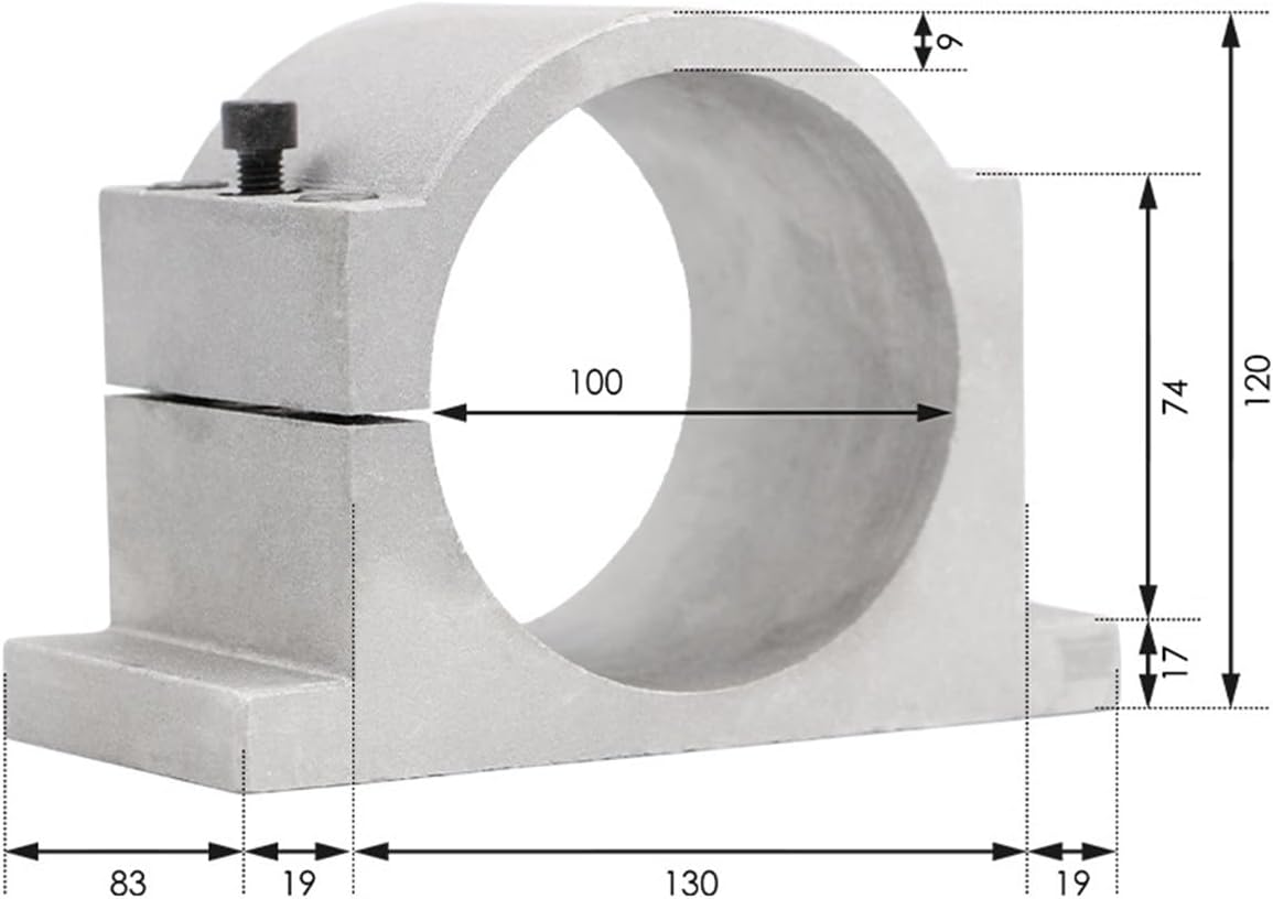 3.2kw ER20 water-cooled spindle 4 pieces ceramic bearing 0.01mm precision & inverter & 100mm bracket & water pump(Ceramic Ball Bearing,220v)