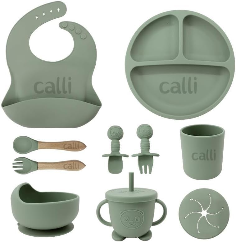 Personalized Silicone Suction Plates for Baby, Custom Toddlers Spoon and Fork Set with Name — A Thoughtful Birthday Gift for Boys & Girls — image 1