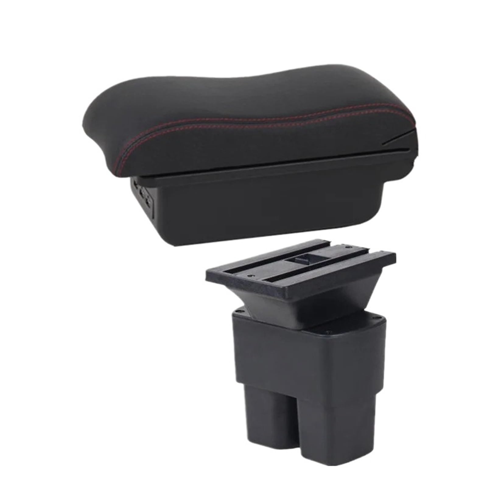 GBGWRMRYX Center Armrest Box For NV200 For Evalia Car Armrest Storage Box Interior Dedicated Retrofit Parts Accessories Arm Rest(B red line 3USB)