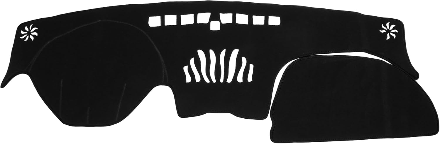 Dashboard Cover Compatible for Hyundai Santa Fe 2019-2020, Non-Slip Polyester Black Dash Cover Mat Dash Board Protector Cover