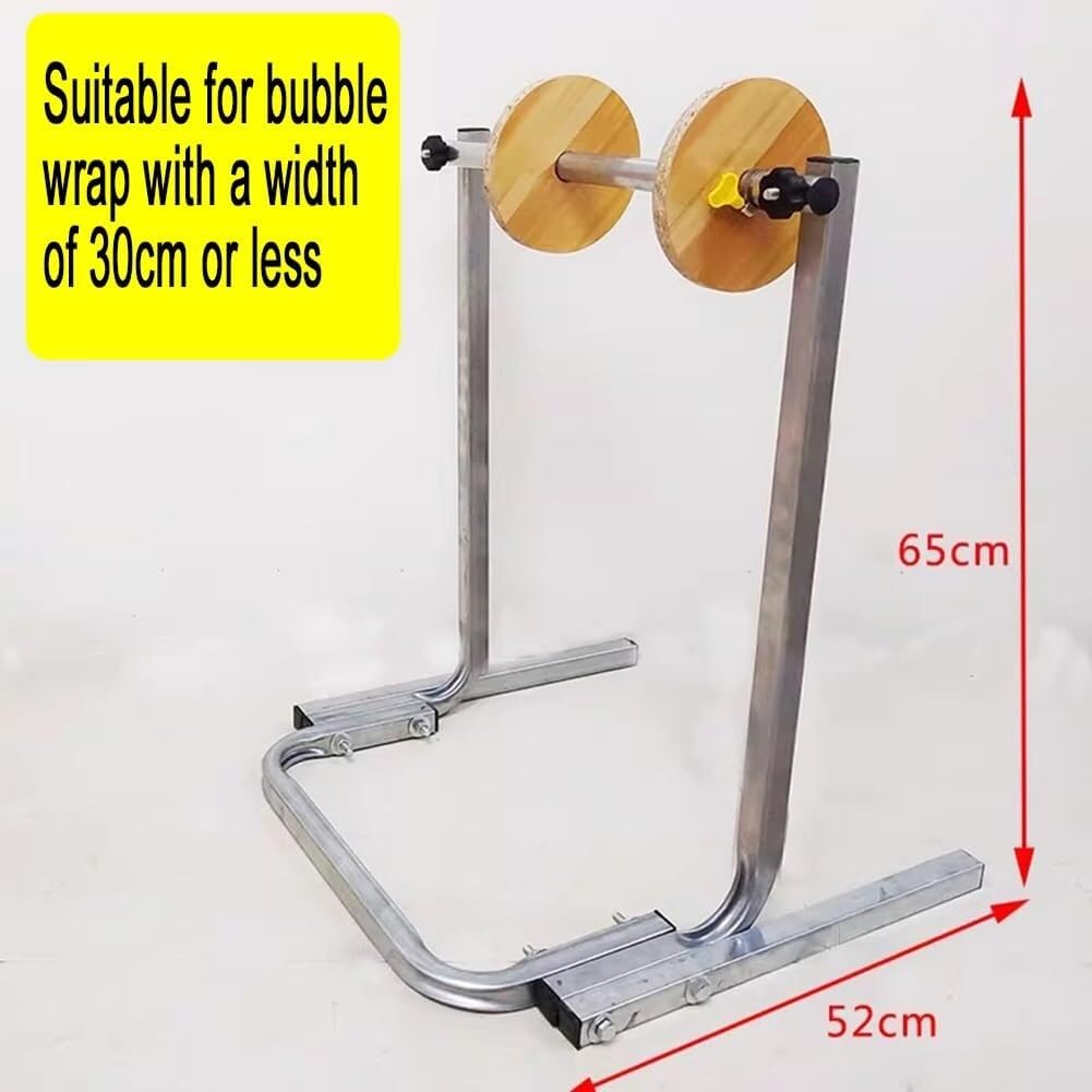 Luftpolsterfolien Abroller Mit Montagematerial, Spender Für Luftpolsterschlauch Rollen, Verpackungsstation Für Paketversand Und Logistik(Silver/65,30 cm)