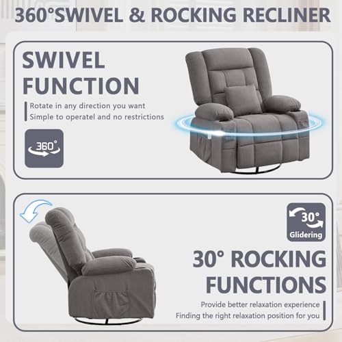 Sillón Plegable Gris Tela miniatura 4