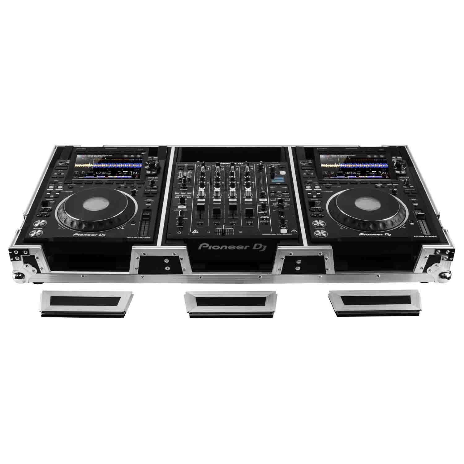 Condition photo showing New/Like New for Odyssey Extra Deep DJ Coffin Case for 12-inch Format DJ Mixer and Two Media Players-FZ12CDJWXD2