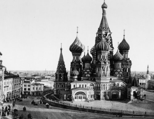 ヴィンテージロシア製 聖ワシリイ大聖堂 エナメル銅板壁掛け Amazon.co.jp: 1890 ~ 1900フォト聖ワシリイ大聖堂、モスクワ、ロシア