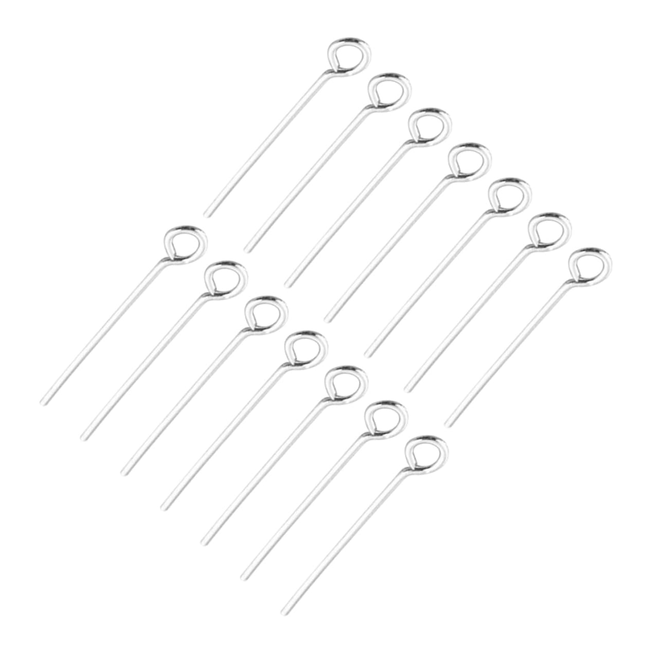 Homoyoyo DIY Jewelry Accessories 9 Word Needle Open Eye Pins Jewelry Finding Eye Pins Jewelry Making