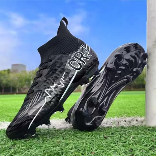 Image of Soccer Cleats for Mens Womens Indoor Turf Soccer Shoes Youth AG TF Training Football Boots Unisex