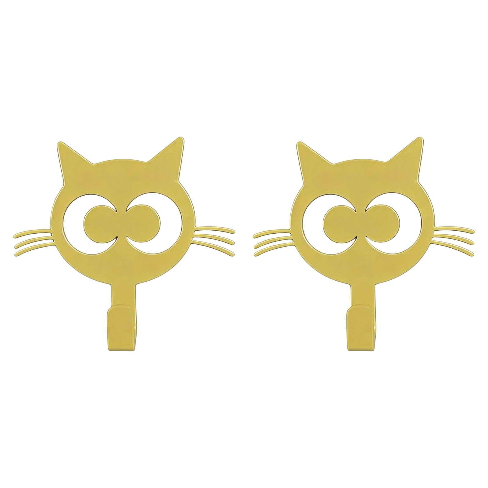 Kahdgss Gold Of Decorative Cats Door Hooks Metal Construction Hanger Great For Bedroom Bathroom And Entryway Storage Space Saving Fasteners
