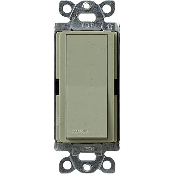 Lutron Claro On/Off Switch, 15-Amp, Single-Pole, SC-1PS-GB,