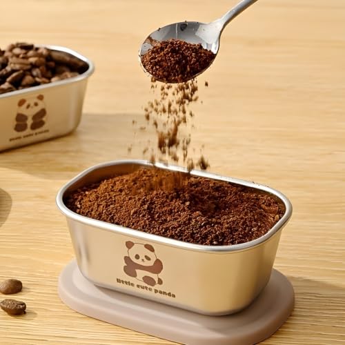 Image of Stainless Steel Mini Food Storage Containers with Airtight Lids (2 Pcs, 110ml Each) | Reusable Leakproof Sauce, Snack, Spice & Condiment Containers for Lunch Box | BPA Free