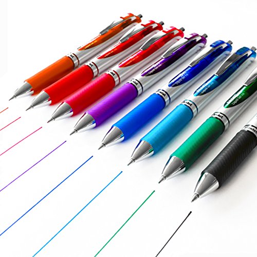 Bolígrafo Pentel EnerGel XM BL77 Gel Retráctil 0.7mm Pack 8 miniatura 1