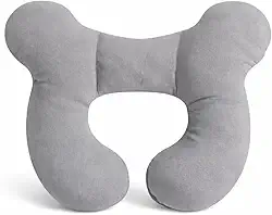Almofada De Viagem Infantil Segura Cabeça Pescoço Criança (CINZA)