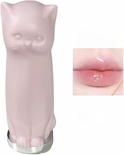 [猫の形] カラーリップクリーム、秋冬リップクリーム、乾燥防止リップクリーム、口紅下地剤、保湿リップクリーム-01#ピーチカラー