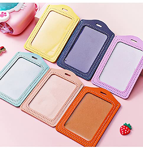 Shopdp 6 Pack Bear Cartoon Pu Leather Card Holders With Detachable Neck Lanyard,Id Badge Holders For Students Teens Boys Girls Ladies #TOP5