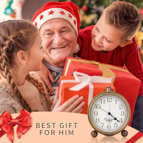 Vintageanalogclock52inchsupersilentclockbatteryoperatedalarmclockforbedroomsdesktravelandroomdecor Urban Country Home Decor Vintage analog clock52 inch super silent clockbattery operated alarm clock for bedrooms desk travel and room decor urban country home decor