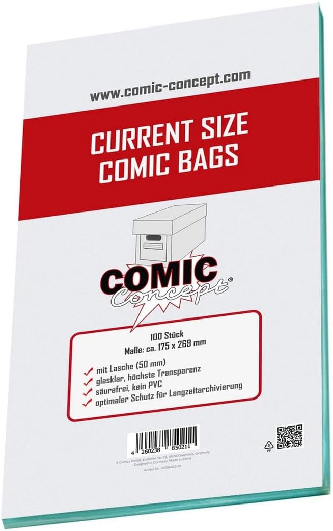 Comic Bags Current Size (100 ct.)