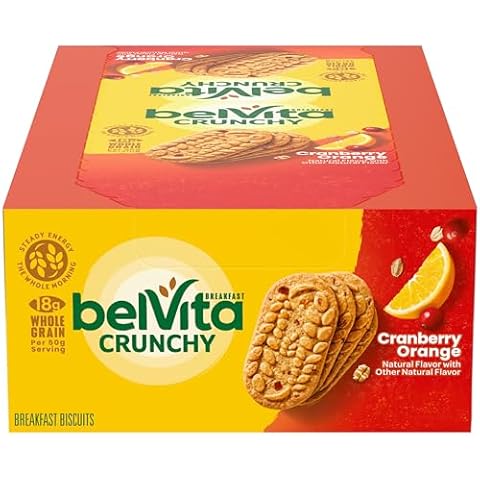 belVita Cranberry Orange Breakfast Biscuits, 8 Packs (4 Biscuits Per Pack) Cover