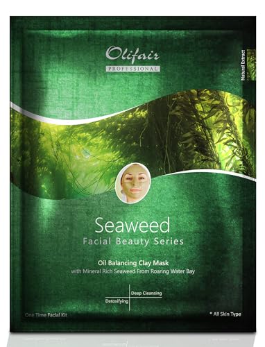 Olifair Seaweed Facial Kit With Oil Balancing Clay Mask (Pack of 1)