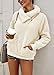 KIRUNDO Winter Clothing for Women Sherpa Pullover Fleece Zip Sweatshirt 2025 Fall Fashion Fuzzy Faux Shearling Warm Outwear(Small, Beige)