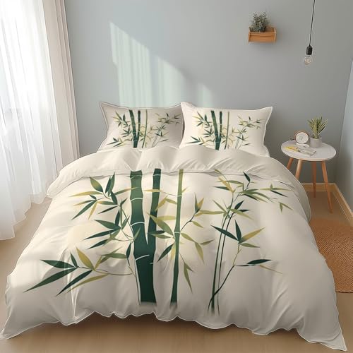 Parure de lit bambou 260x240 en microfibre blanche haut de gamme