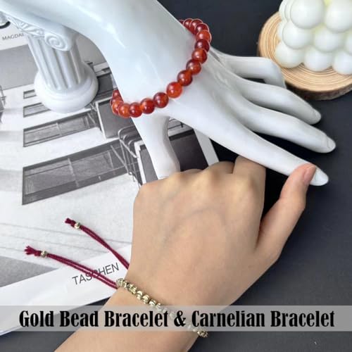 Tibetan Copper Bead Bracelet - Healing Crystal Bracelet -Friendship Bracelet Inspirational Bracelets - Handmade Lucky String Bracelet Natural Stone Power Energy Yoga Bracelet3