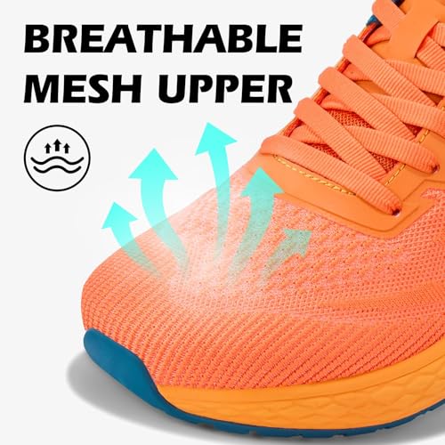 Image of Mens Wide Toe Box Walking Shoes Running Athletic Sneakers-Breathable Lightweight Non-Slip