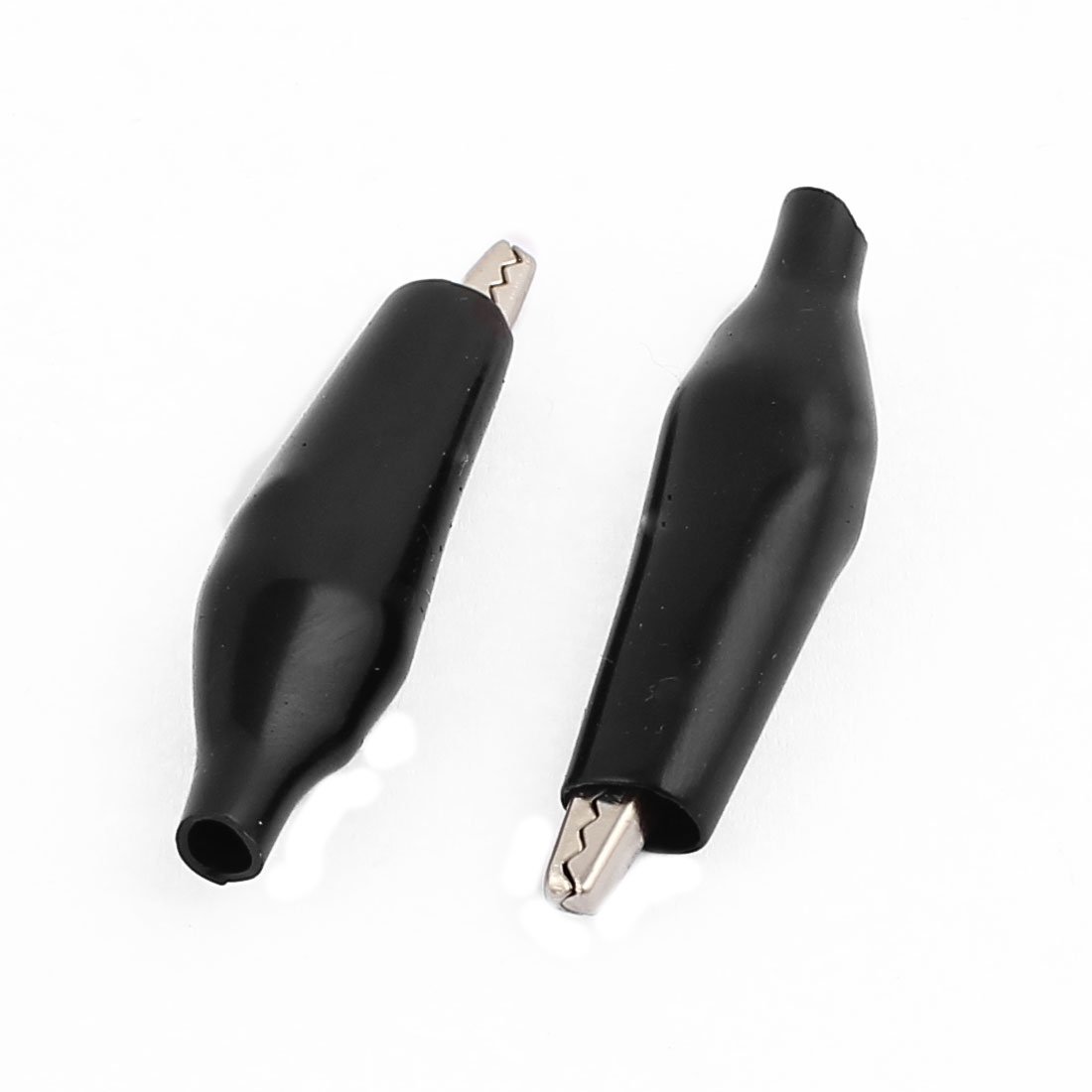 Pinces crocodiles, 43 mm zaciski krokodylkowe izolowane plastikowe buty czerwono-srebrne 500 szt