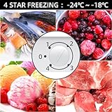 CHiQ CSD90D4DU Upright Freezer 90L, Singe Door mini, Reversible Door, Undercounter, Adjustable thermostat, Basement/Home/Student Dorm/Apartment/Office, Black - Image 5