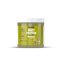 Weider Whey Protein Cream (250g) Gusto Pistacchio, Crema Proteica Spalmabile con 24% di Proteine, con Proteina di Siero del Latte, Senza Zuccheri Aggiunti, Senza Olio di Palma