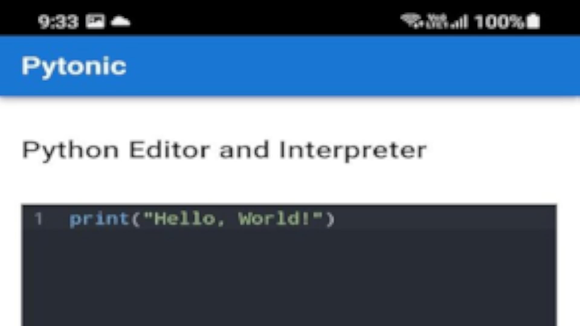 Pytonic - Python 3 Interpreter-Amazonアプリストアのアプリ