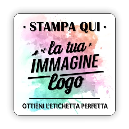 100 Adesivi personalizzati, etichette adesive personalizzate, stampa il tuo logo,