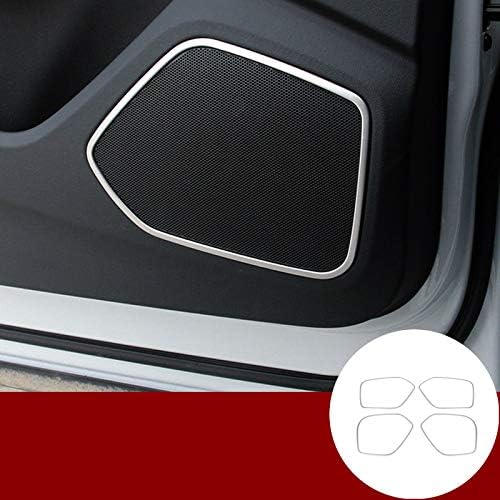 Interior Car Door Speaker Frame Trim Cover 4pcs for Audi Q3 8U 2012-2017