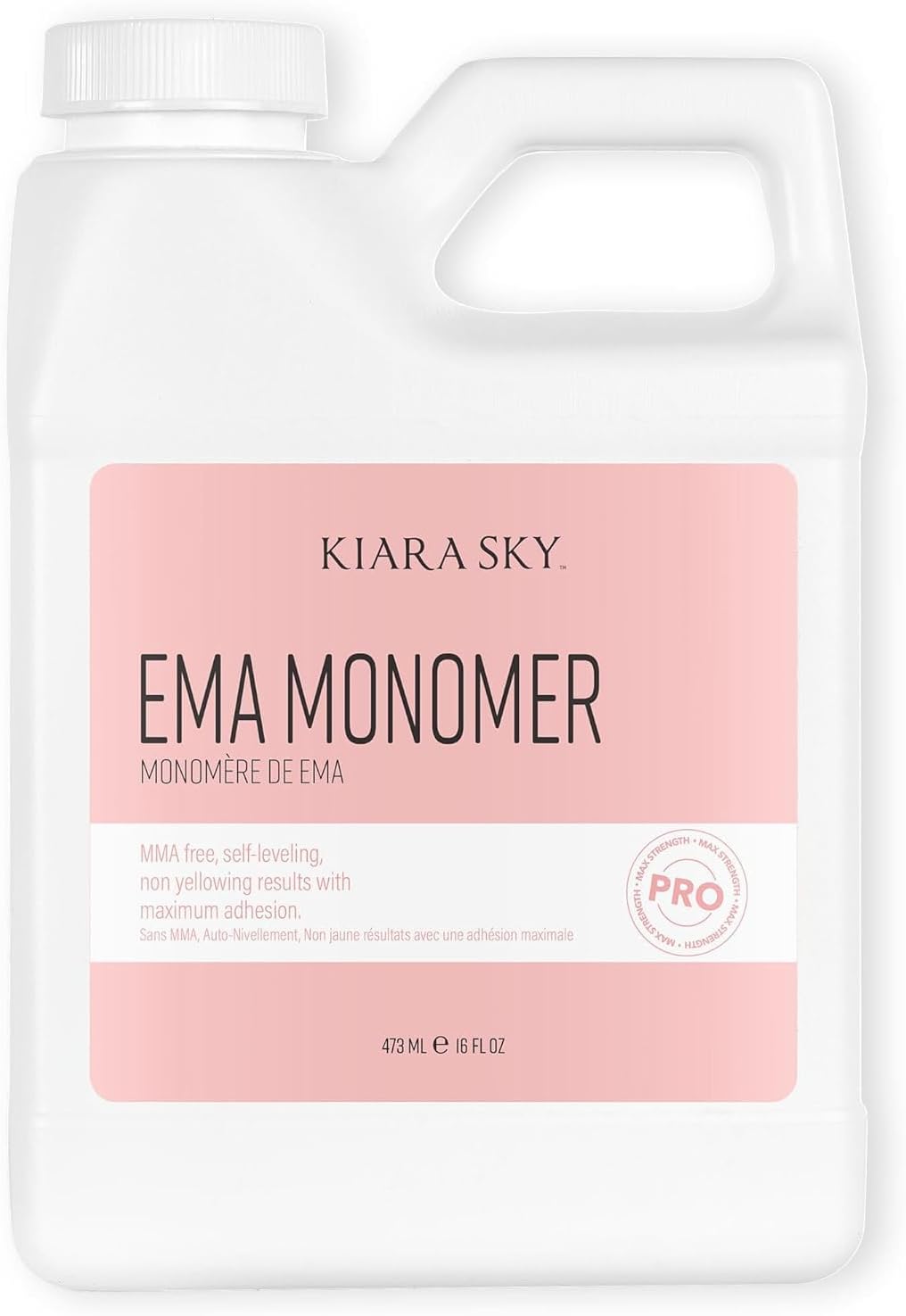 Kiara Sky EMA Monomer - Professional Acrylic Nail Liquid, 16 Fl Oz