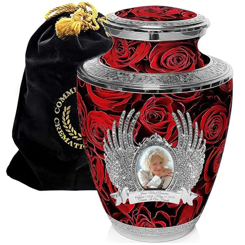 Image of Rose Cremation Urns for Human Ashes Adult Female Decorative Urns for Ashes