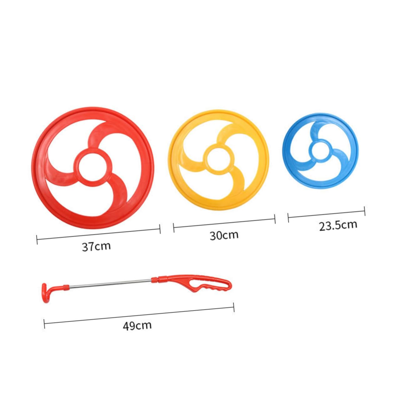 ifundom Educational Rolling Ring Toy Plastic Rolling Hoop Boys and Girls Montessori Toy for Outdoor Play